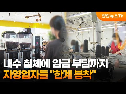 내수 침체에 임금 부담까지…자영업자들 "한계 봉착" / 연합뉴스TV (YonhapnewsTV)