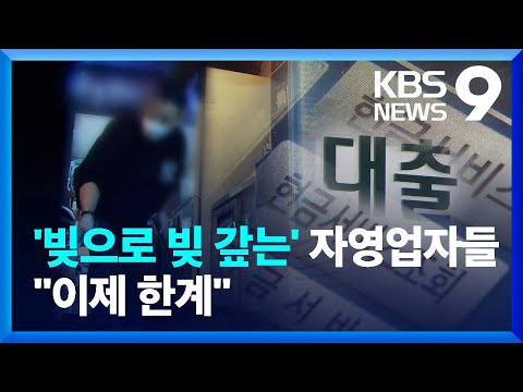 카드론 돌려막기 급증…자영업자 출구전략 없나 [9시 뉴스] / KBS  2024.06.27.