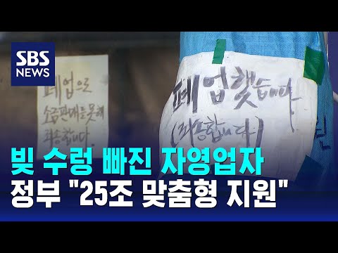 빚 수렁 빠진 자영업자…정부 "25조 맞춤형 지원" / SBS