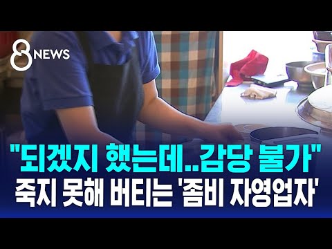 "되겠지 했는데..감당 불가" 죽지 못해 버티는 '좀비 자영업자' / SBS 8뉴스