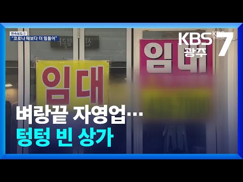 벼랑끝 자영업…텅텅 빈 상가 / KBS  2024.12.23.