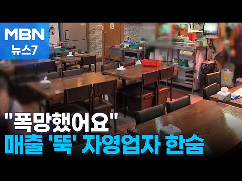 "폭망했어요"…내수 침체에 고심 깊어지는 자영업자 [MBN 뉴스7]