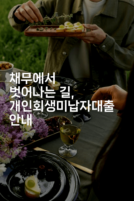 채무에서 벗어나는 길, 개인회생미납자대출 안내-똑똑경영